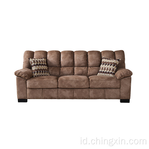 Grosir Sectional Kain Sofa Set Tiga Penyelesaan Mebel Sofa Ruang Tamu